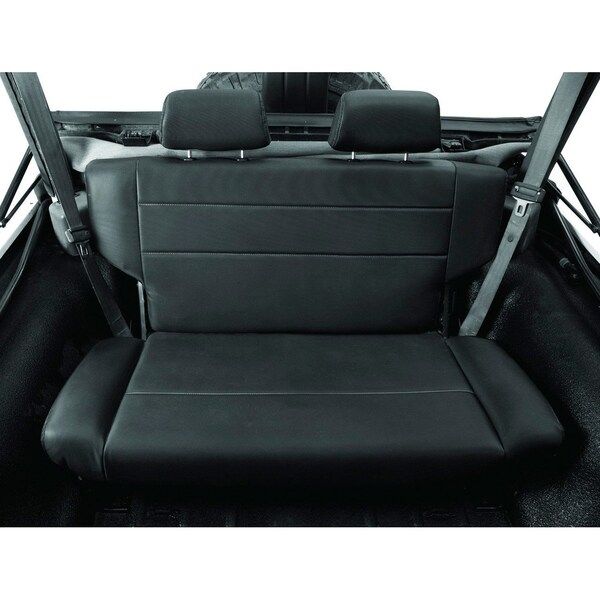 Bestop Jeep Rear Bench Seat Trailmax II Fold-N-Tumble Seat For Jeep 1955-1983 CJ5 All Vinyl 39440-01 - main